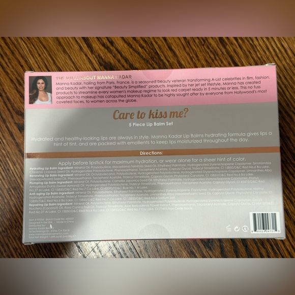 New 5 PK MANNA KADAR Lip Balm Set Juicy Tubes Hydrate Renew Repair
Plump Repair - Picture 2 of 3